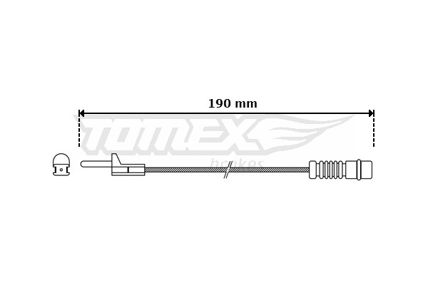 TOMEX Brakes Warnkontakt, Bremsbelagverschleiß